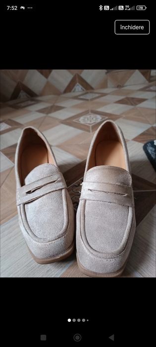 Pantofi din piele întoarsă