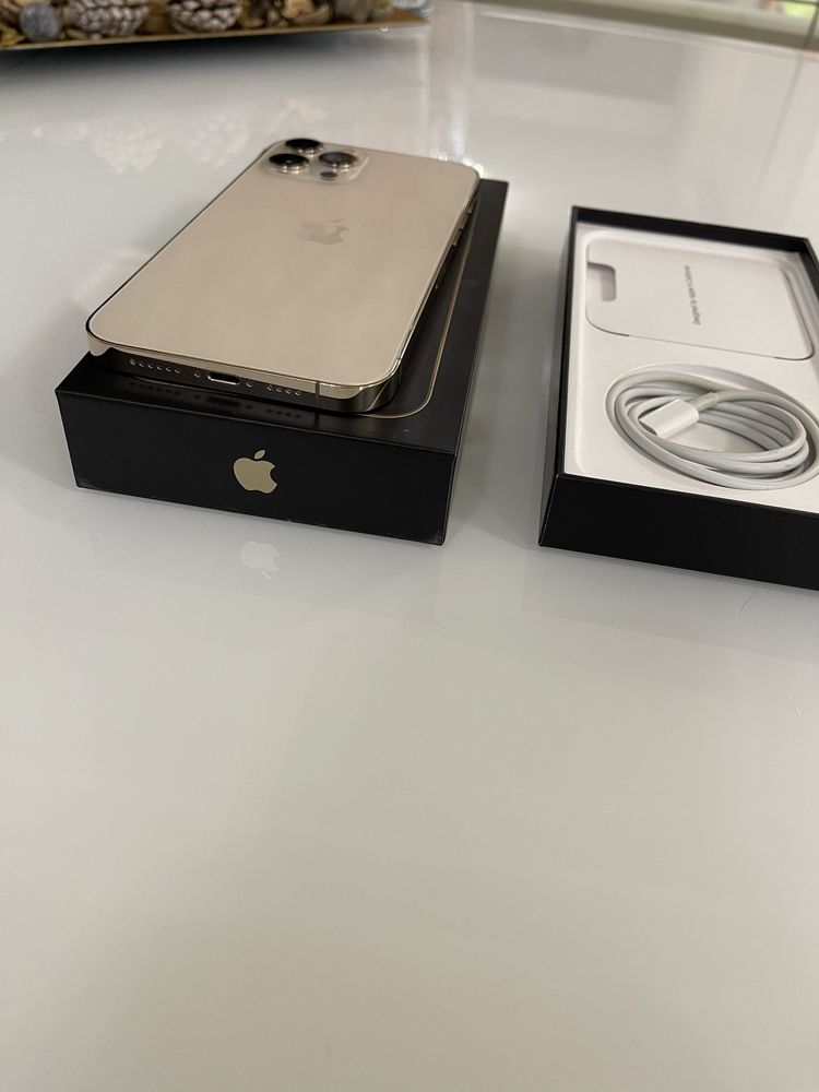Iphone 12 pro max gold 256gb fullbox impecabil 75% baterie