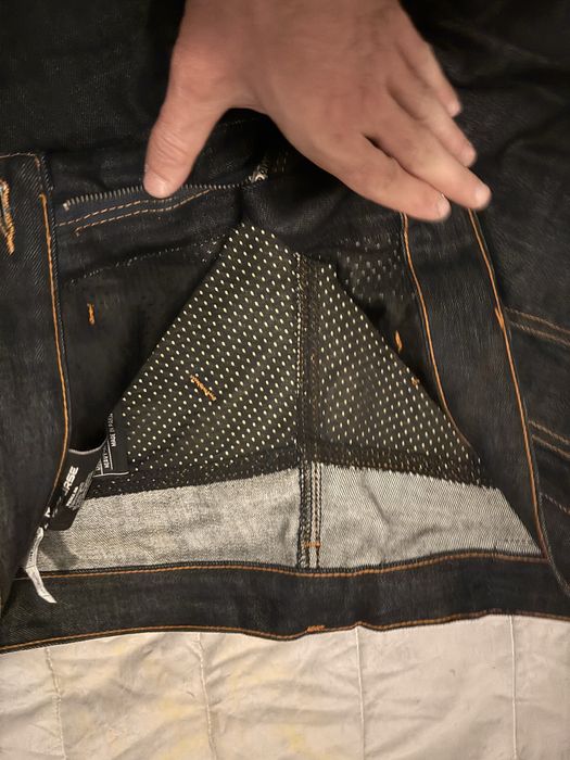 Pantaloni moto course masura 34/32 protectii genunchi si sold