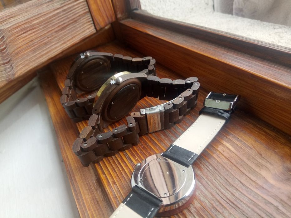 Ceas Lemn Nuc Paul Ven, Oak Wood Watch Eco Vegan raw