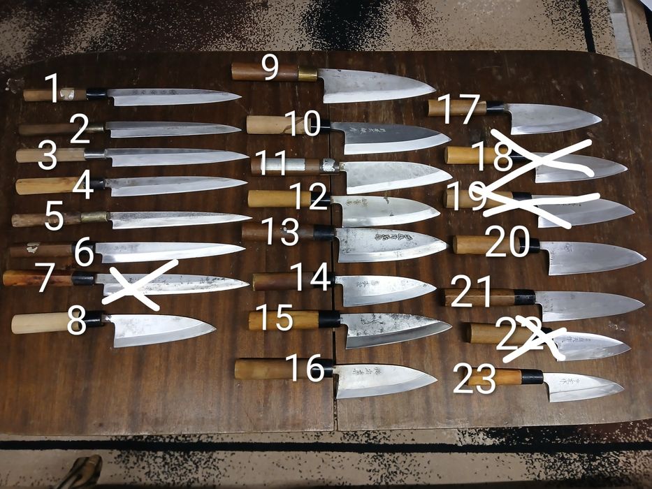 Японски Ножове Деба Сантоку Гиото...