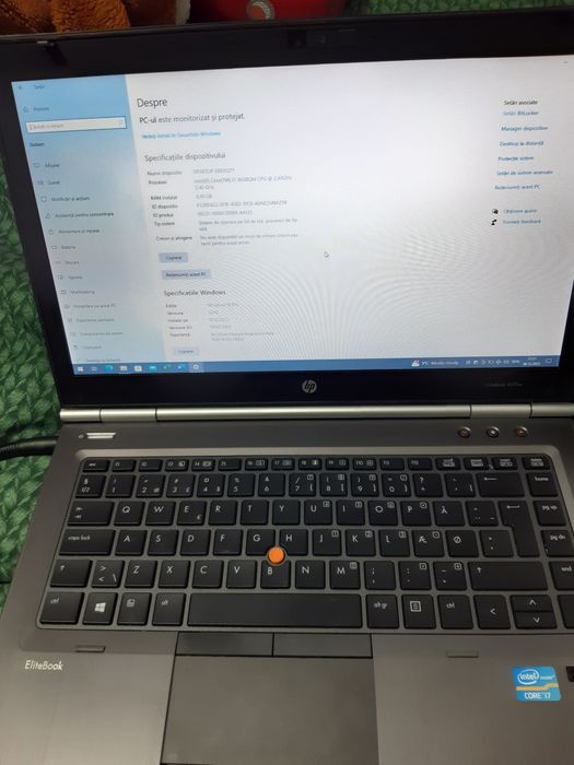 Laptop marca HPmodelELITEBOOK8470w,i 7 procesor,adus din Danemarca