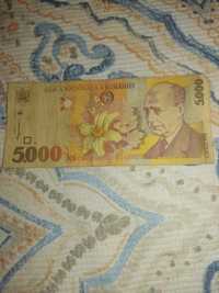 Bancnota 5000 lei Lucian Blaga1895