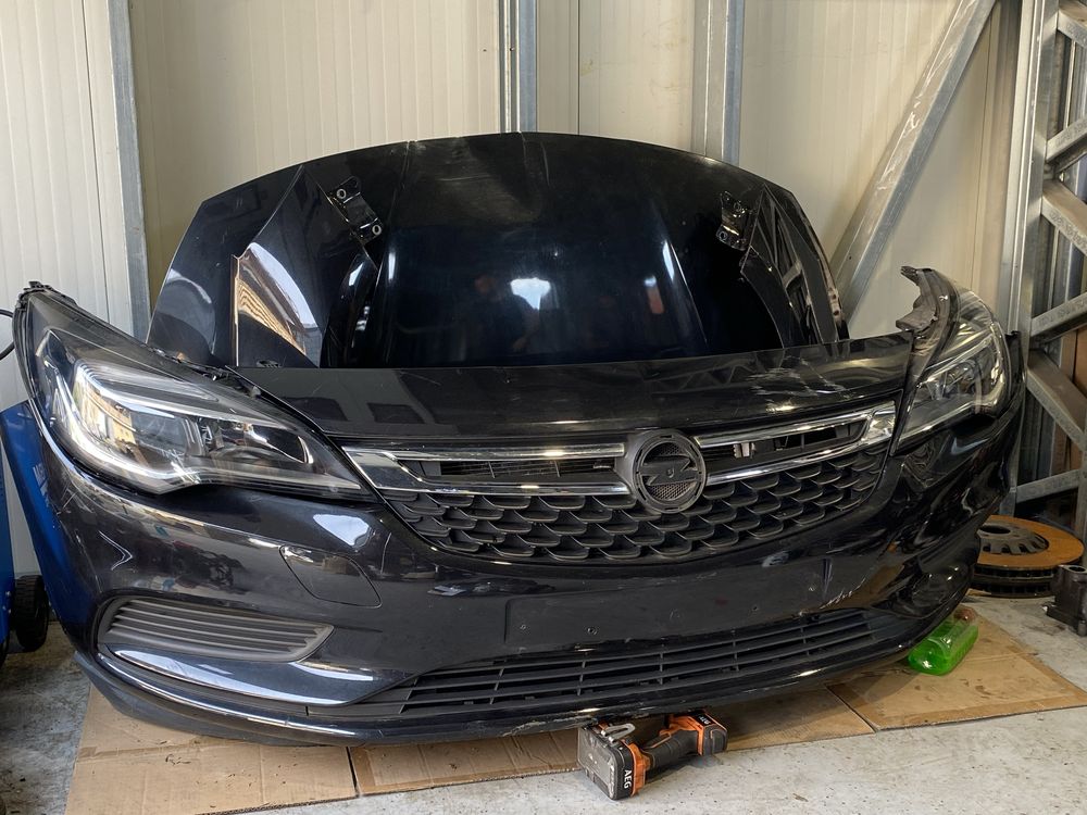 Fata completa Opel Astra K 2016 capota bara far led aripa radiator