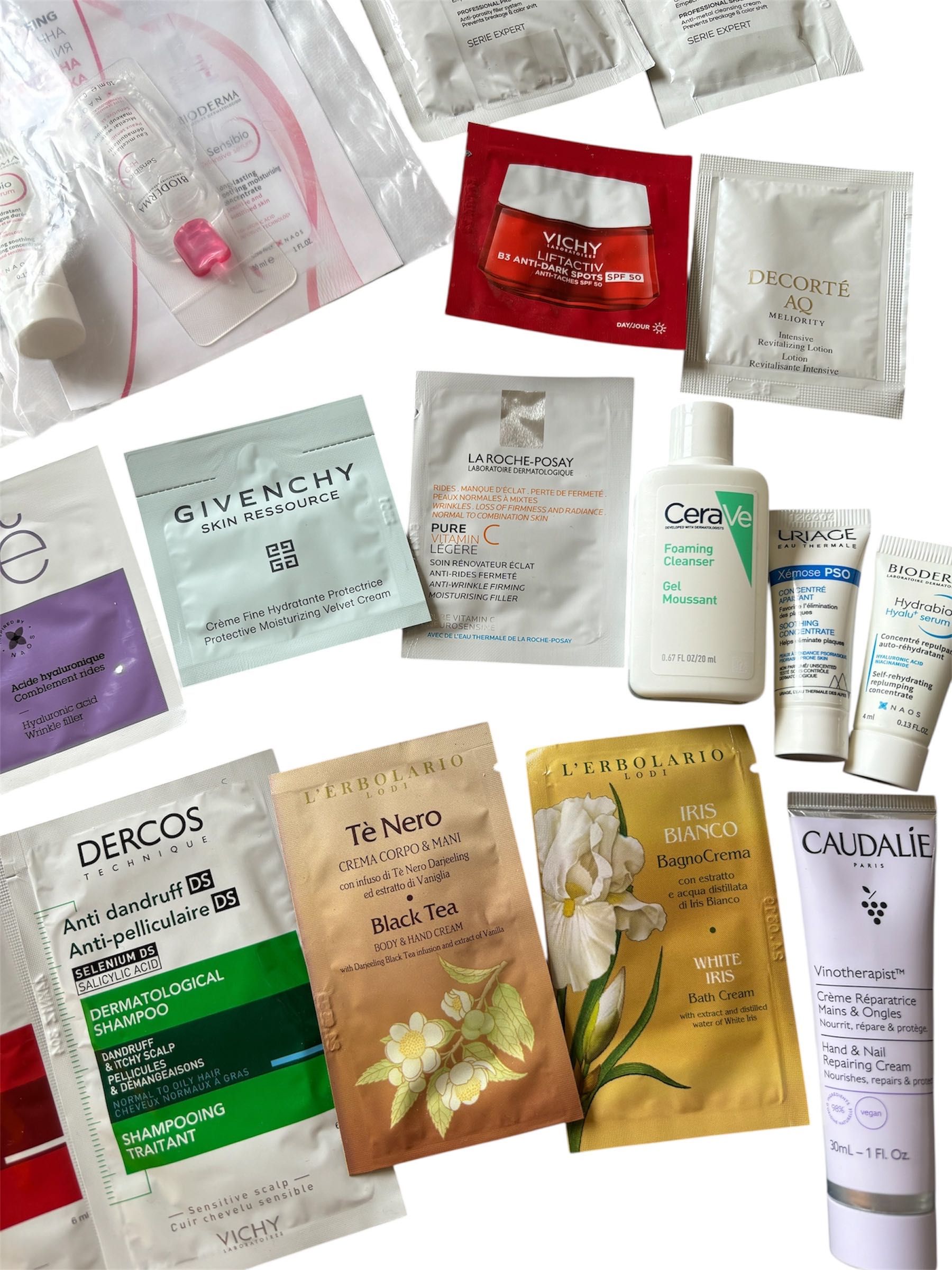 Лот козметика Givenchy, Vichy, Kerastase, Bioderma, Caudalie промоция
