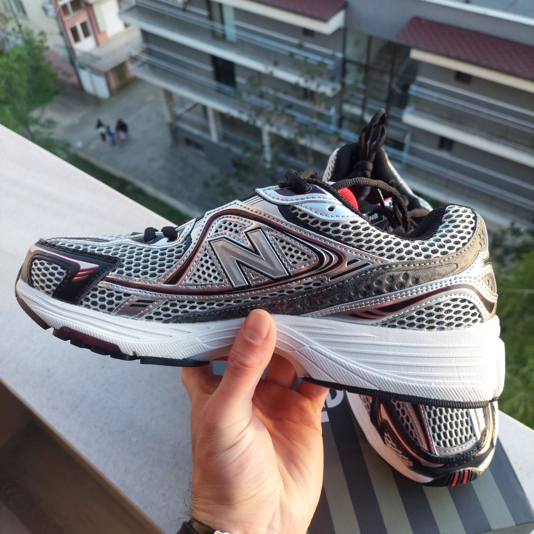 New Balance 1064 Silver Red Black