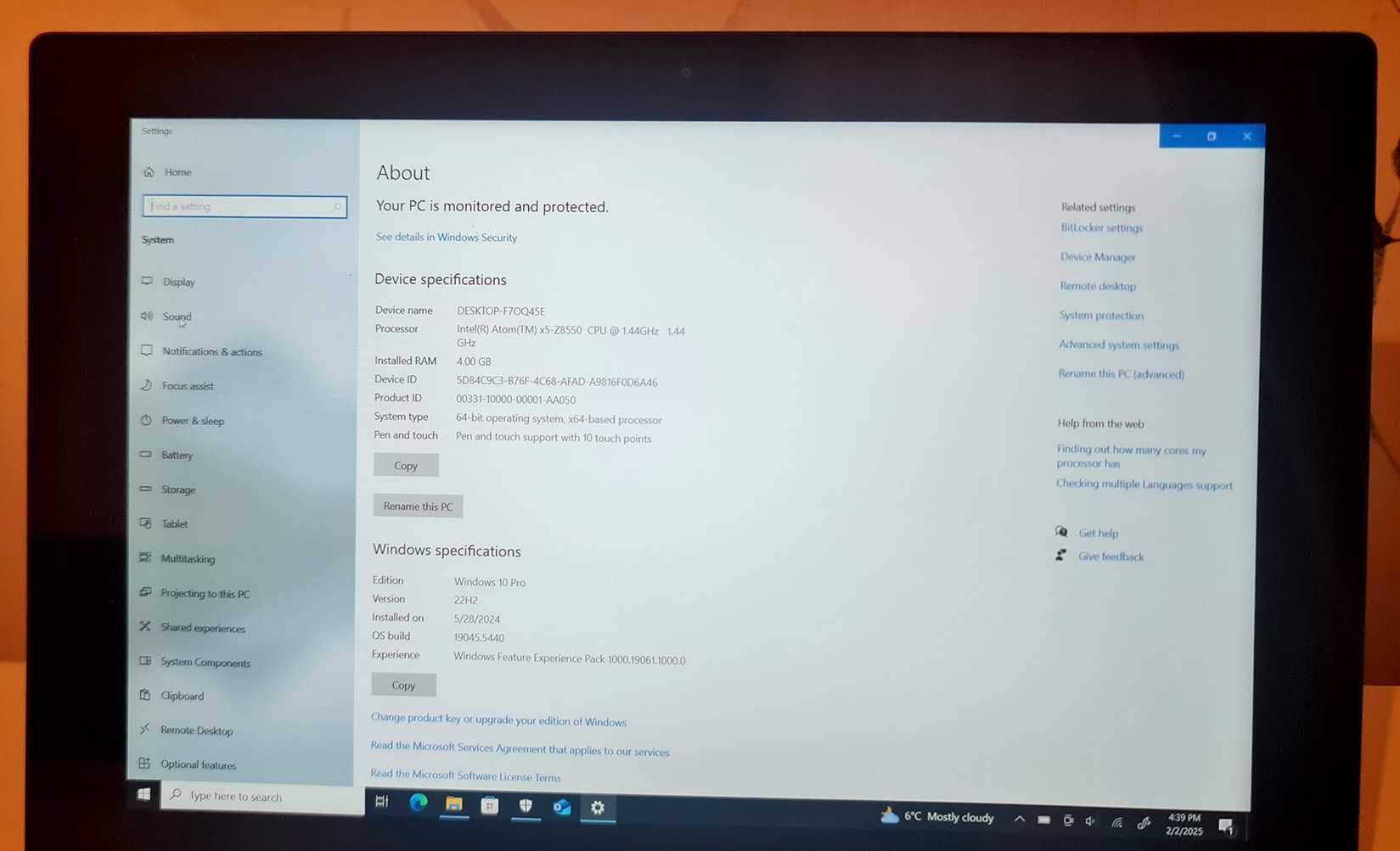 Laptop Lenovo 2 in 1 Yogabook YB1-X91L