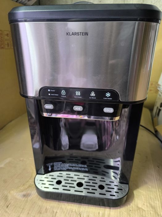 Ледогенератор Klarstein AQUEOUS с диспансер за топла и студена в-а 3в1