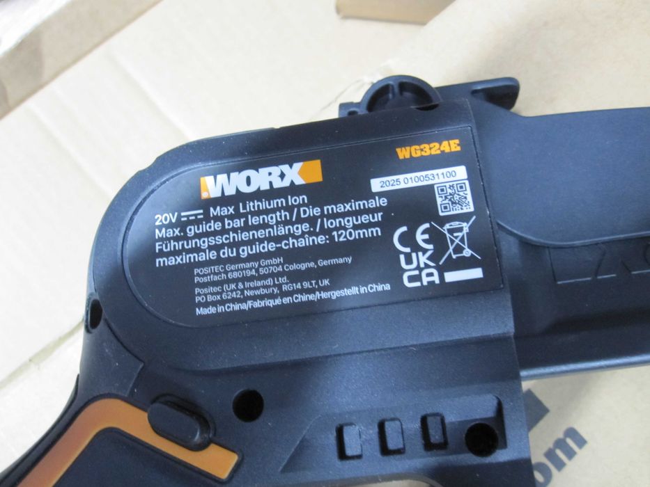 Mini Fierastrau Worx WG324E Compact Chainsaw Fara Fir 20V Negru