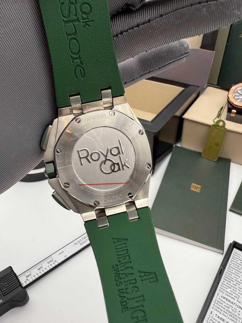 audemars piguet offshore зелено сребро