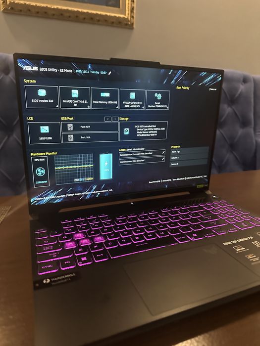 ASUS TUF F16 FX607VU, 16-inch, 512 GB