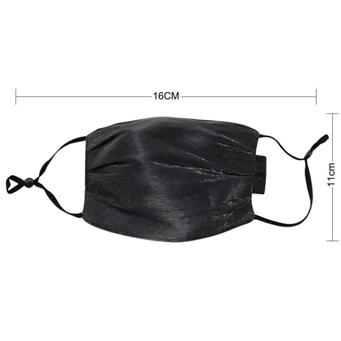 Masca fata lumina led fibra optica EDM concert luminoasa PM2.5 +CADOU!