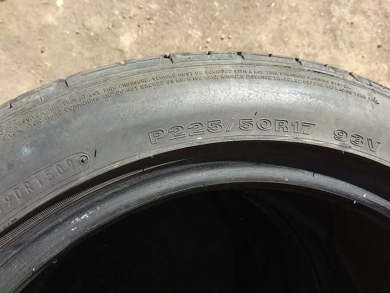 ОДНА шина 225/50 R17 - "Dunlop SP Sport 5000 RunFlat" (Япония), летняя