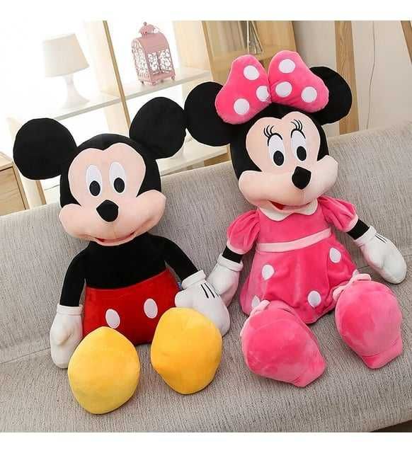 Голяма Плюшена играчка Мики Маус и Мини Маус, 110см