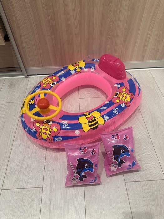 Круг для плавания и нарукавники