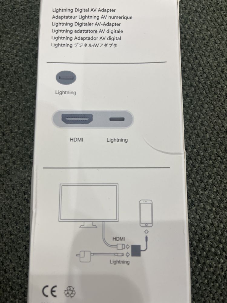 Adapter AV Adapter for iPhone към телевизор.