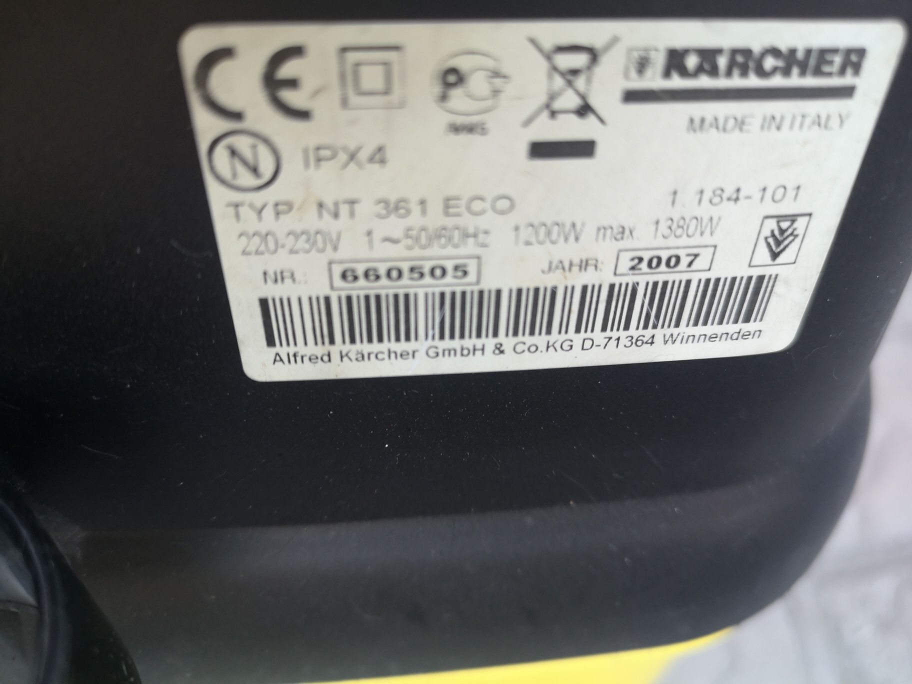 Прахосмукачка Karchernt361 Тупалка  СухоСтроителсво