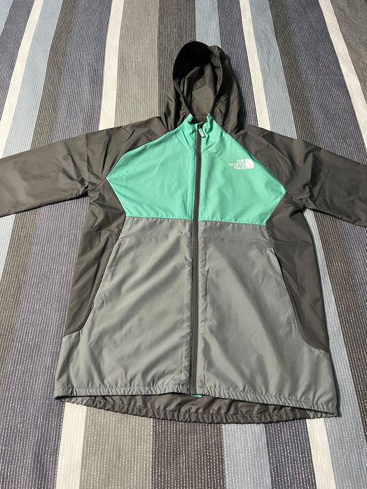 THE North Face яке windrunner Сиво/Синьозелено