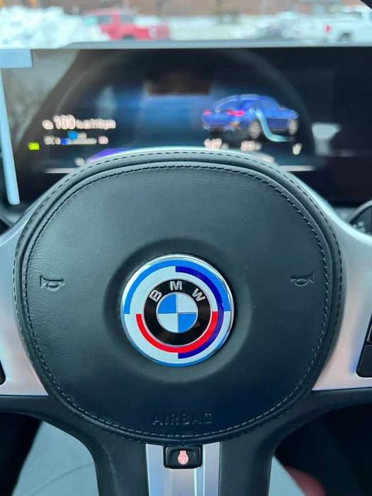 Set 7 Embleme Aniversare BMW 50 de ani Capota Portbagaj Jante si Volan