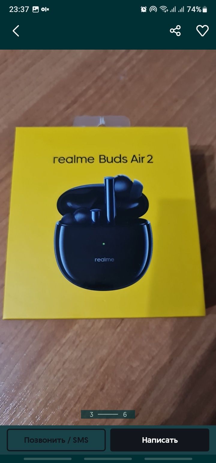 Без проводные наушники не рабочие, на запчасти realme buds разные