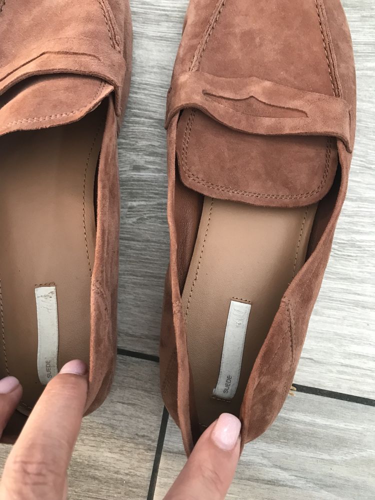 Loafersi piele naturala intoarsa 40