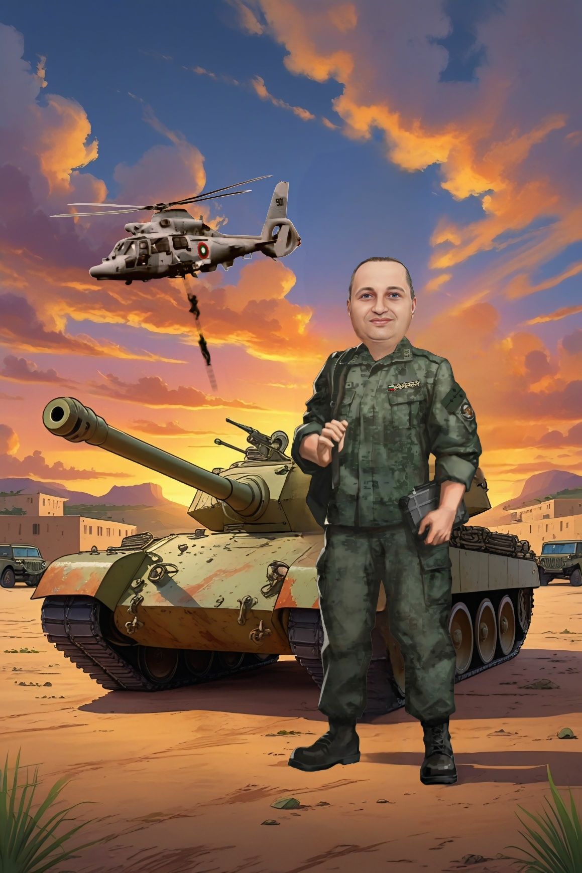 Карикатура по снимка [включена рамка]