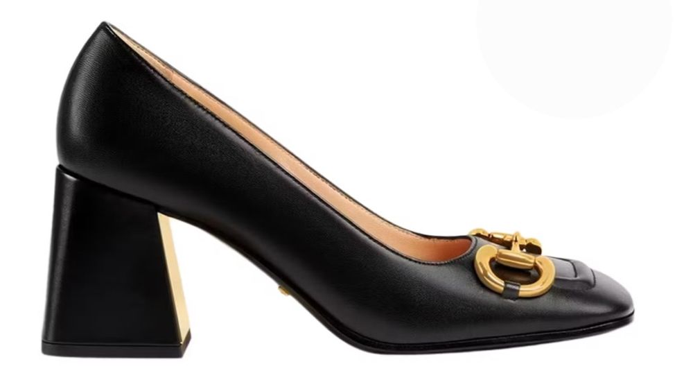 GUCCI 75 mm Horsebit Embellished Pump – размер 38