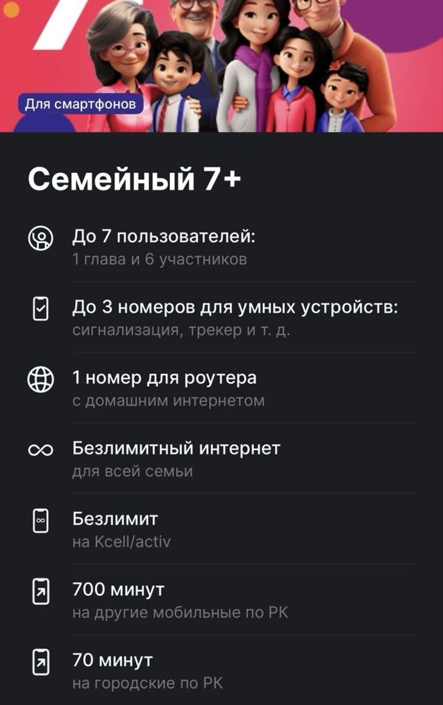 Безлимит тариф для Актив!