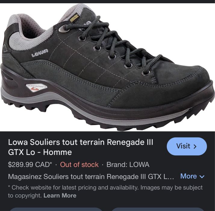 Туристически обувки LOWA RENEGADE ||| GORE-TEX .Номер 42