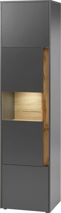 Vitrina inalta Giron , Gri , 50 cm latime