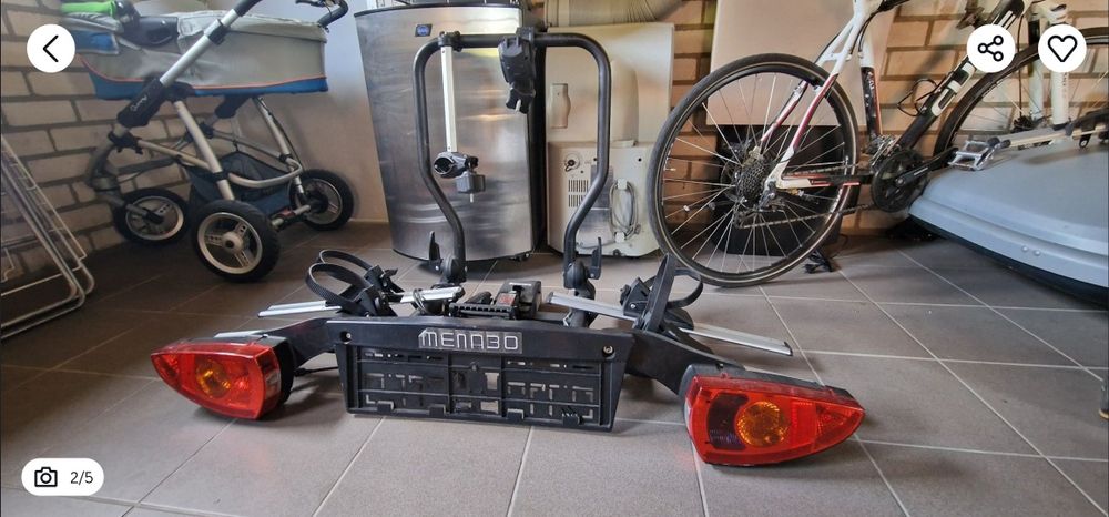 Suport transport 2 biciclete Menabo Sirio.