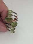 Vand 2 inele argint vintage cu piatra peridot