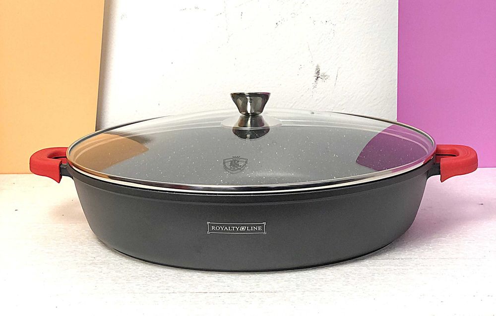 Cratita , 8.5L, aluminiu forjat, inductie, capac sticla