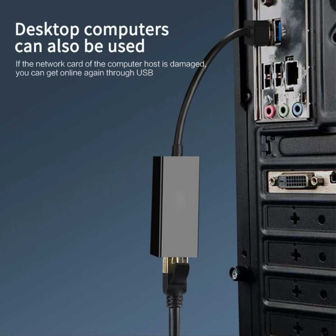 USB 3.0 сетевая карта. 1000 mb/s. Realtek. Алматы