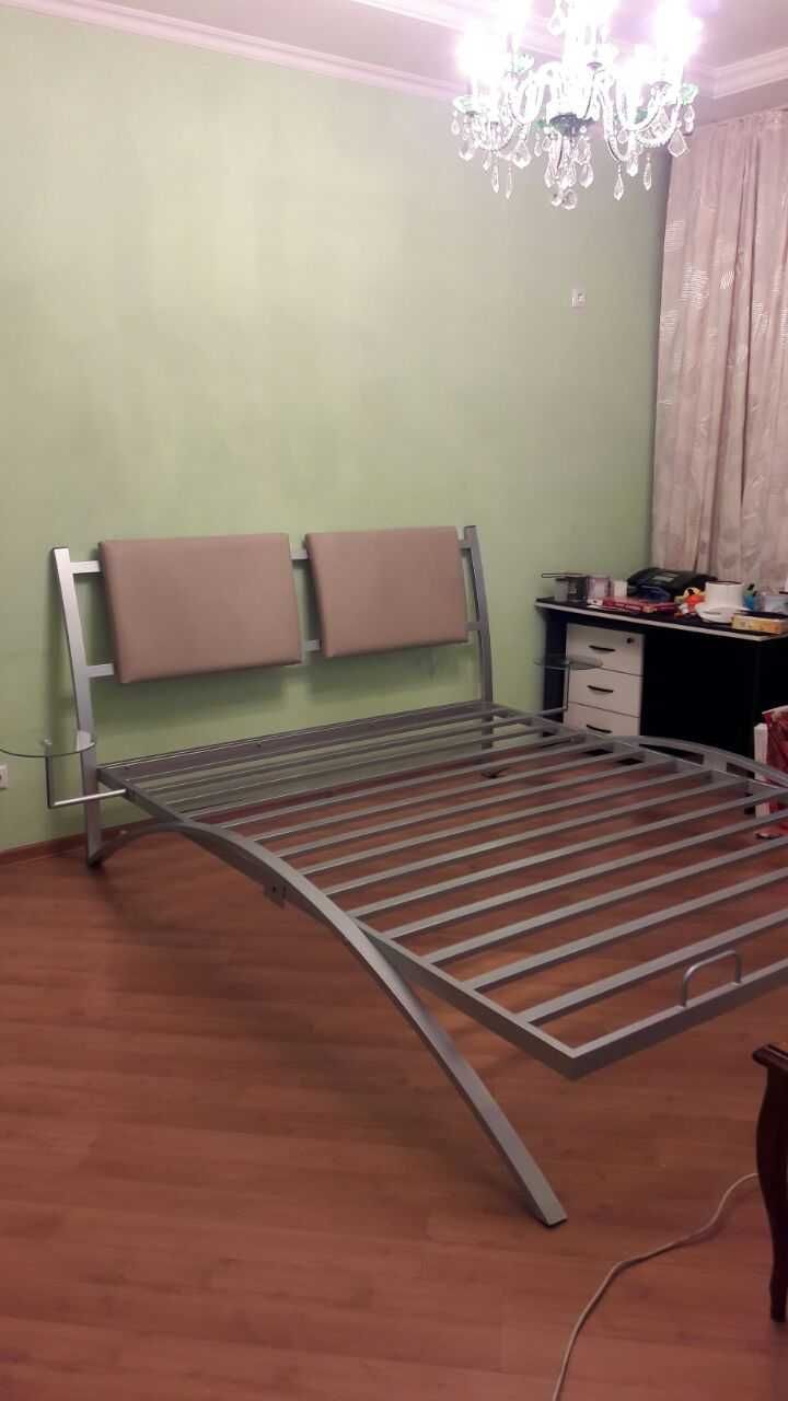 Двуспальная металлическая усиленная кровать Невада. Доставка бесплатно