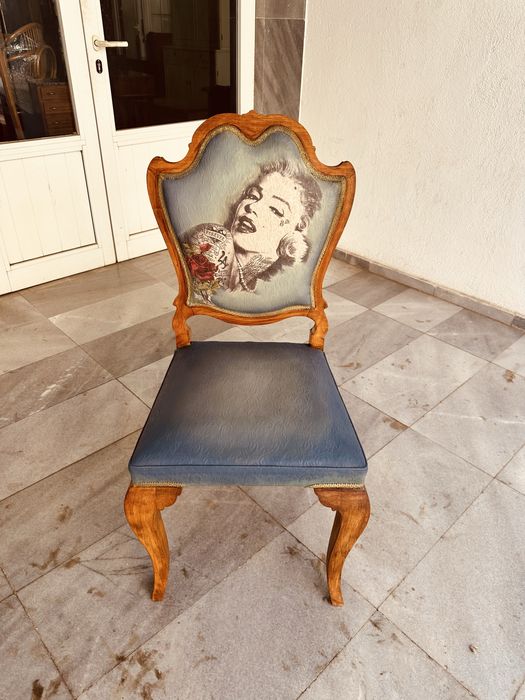 Уникален дизайнерски ретро стол – класика с модерен акцент