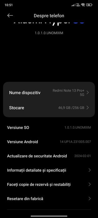 Vând schimb Xiaomi redmi note 13 pro plus 5g impecabil la cutie