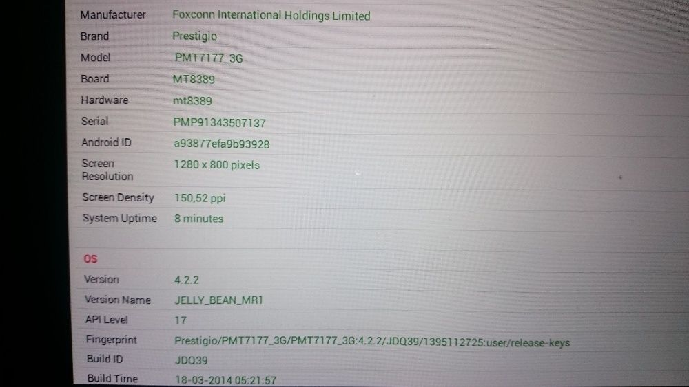 Tableta Prestigio 10 .1 inch