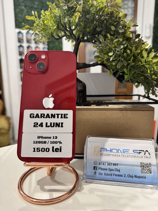 iPhone 13 128Gb 100% - Din magazin,cu garantie! RATE TBI !