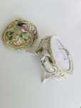 Inel Vintage din aur Alb 9ct cu 3 Diamante Naturale Design Trilogy