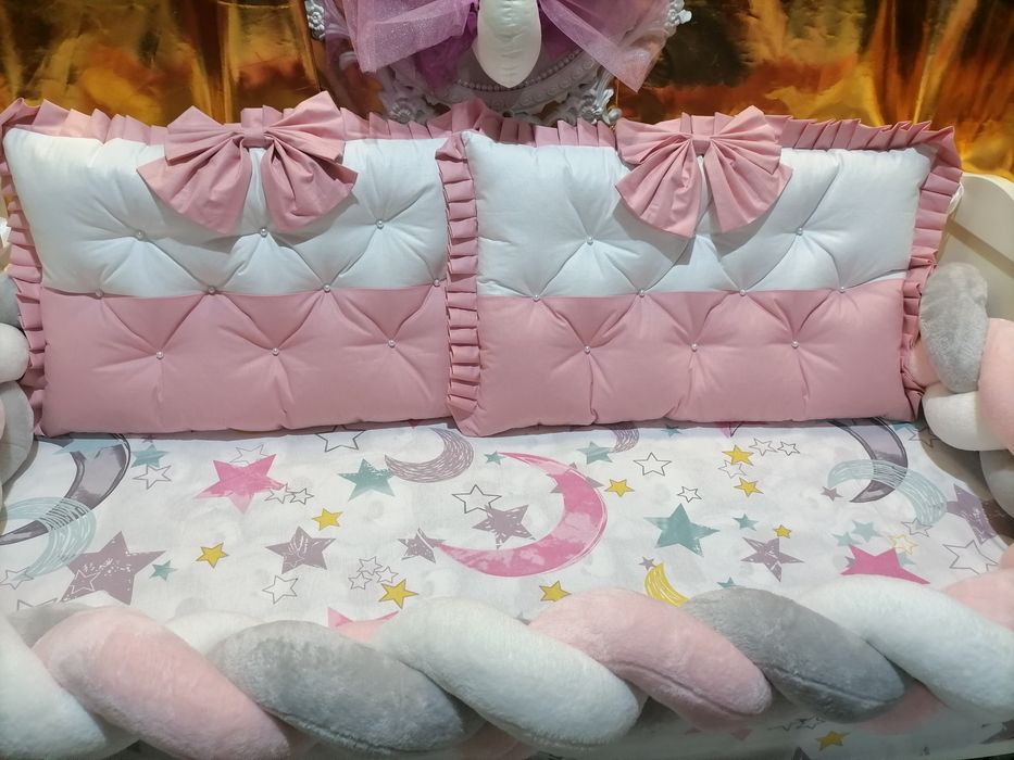 Protecții impletite și pernute. Seturi de lenjerie