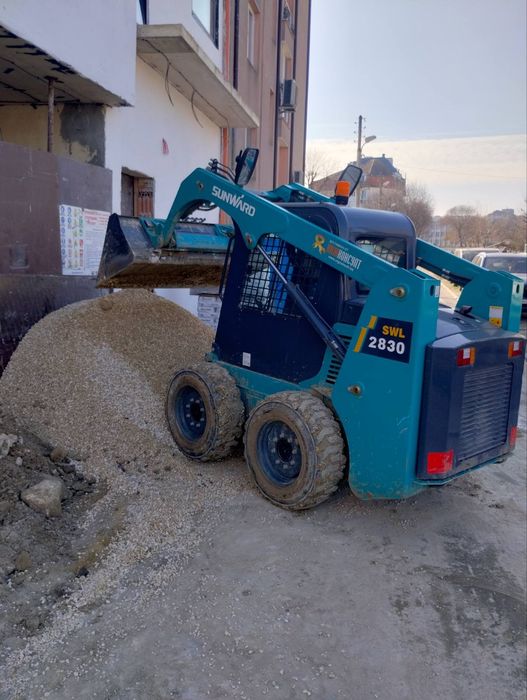 Услуги с бобкат,мини багер и самосвал с кран