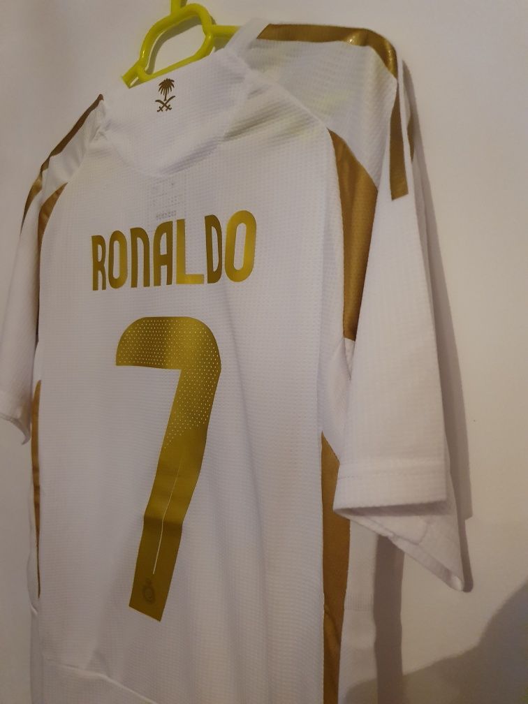 Tricou Al-Nassr 2025, Ronaldo #7, M, NOU cu eticheta,PlayerVersion