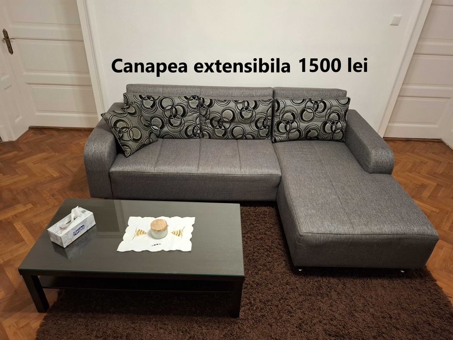 Set mobila dormitor biblioteca dulap haine birou canapea pat Mobexpert