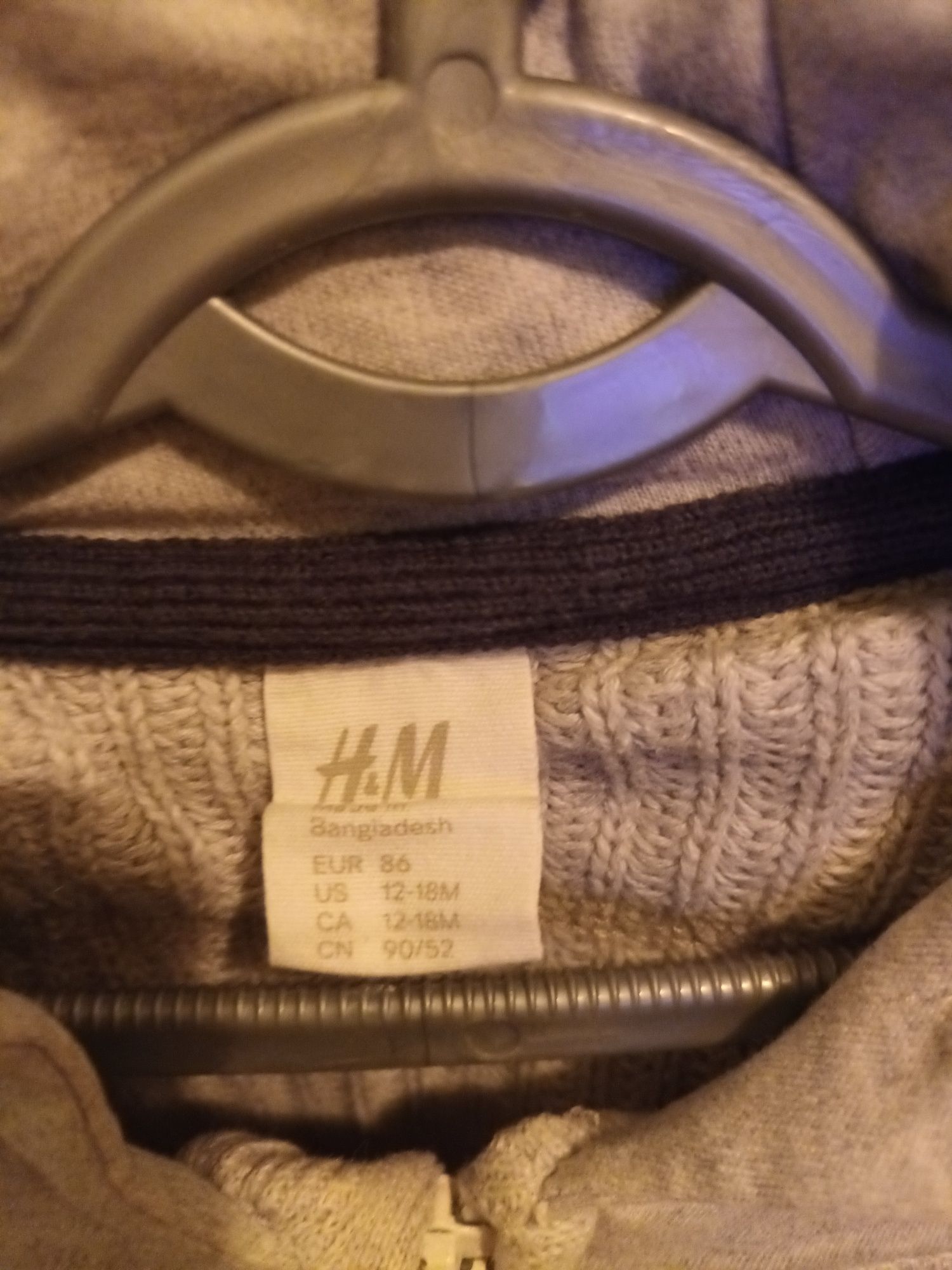 Детский Жемфер толстовка HM made in Bangladesh 12-18