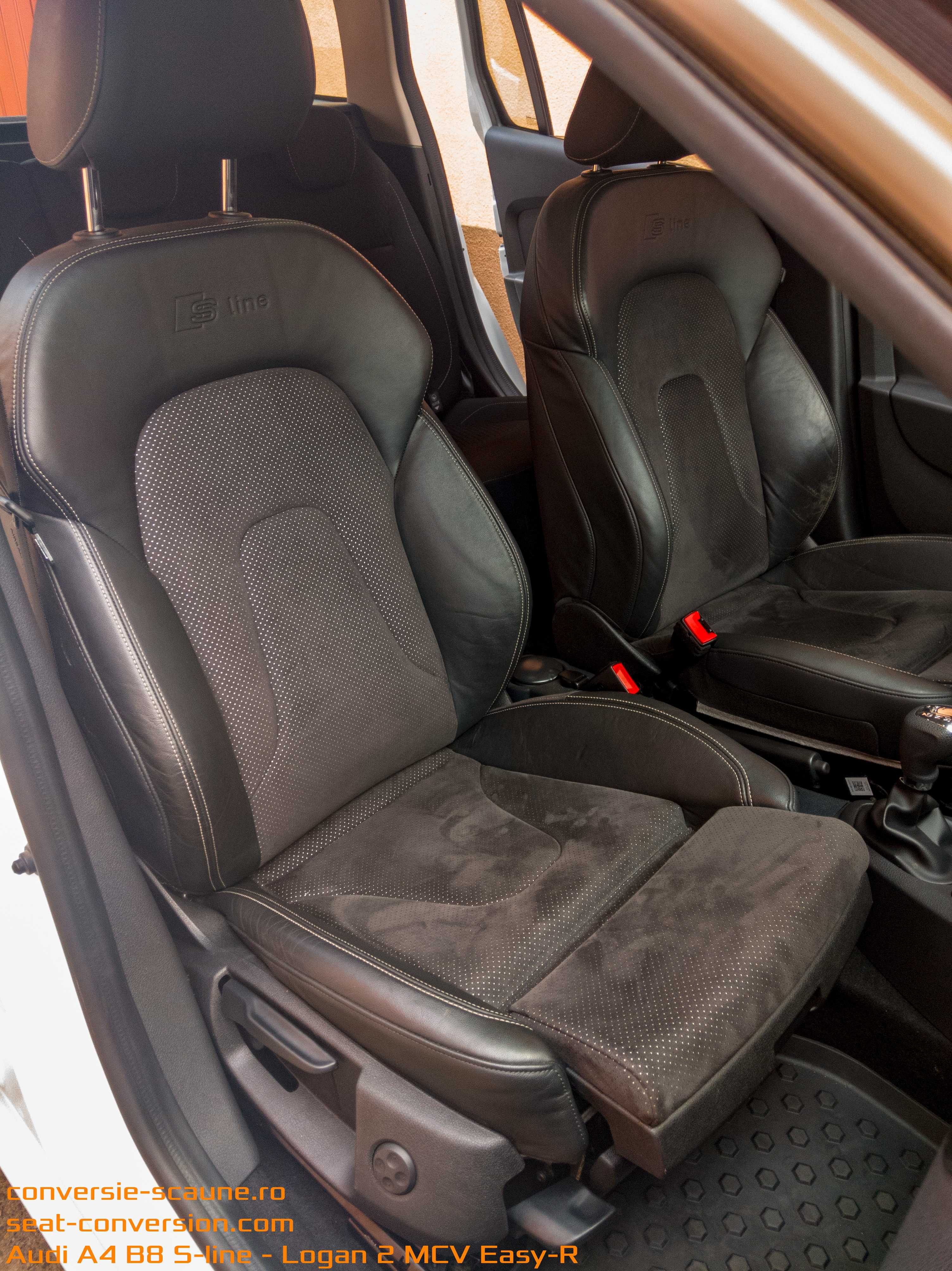 Sistem adaptare scaune de Audi A4 B8 A5 pe Logan Duster Sandero