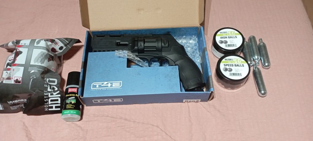 Въздушен -пистолет,револвер T4E TR 50, Gen2 BLK кал.50, 13 Joules