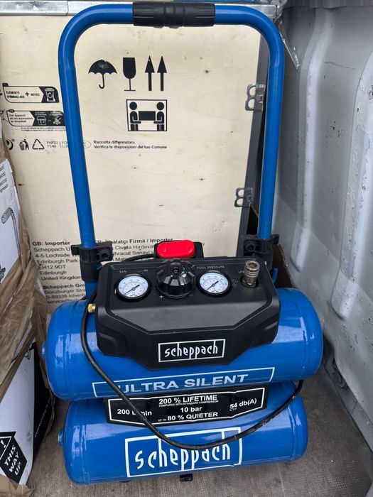 Compresor ultrasilentios 54dB 10 bari 20L