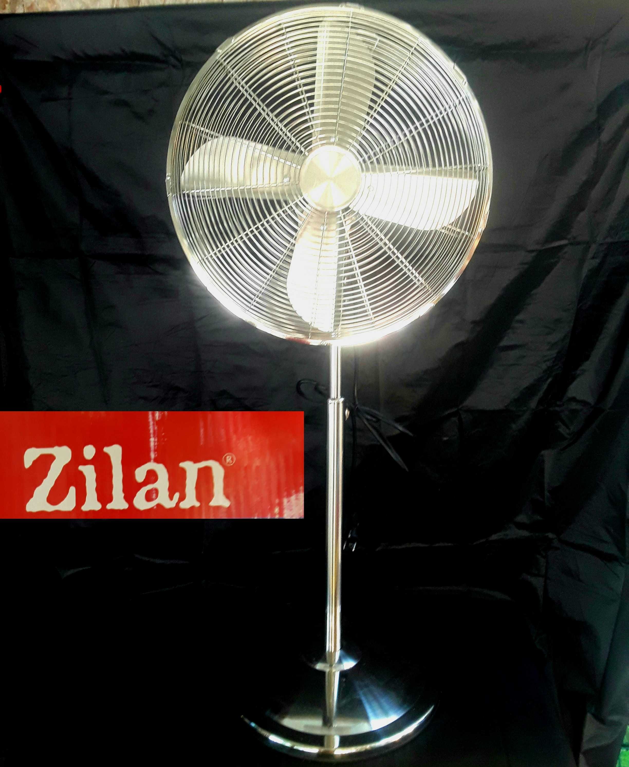 Ventilator INOX cu picior ZILAN 3 viteze, oscilație NOU - 180 Lei