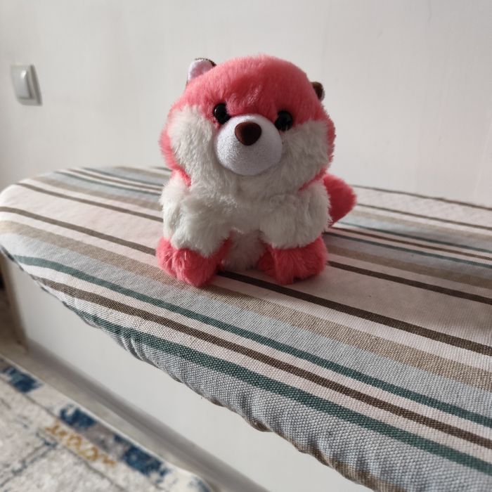 Лисёнок плюшевый на металлических держалках